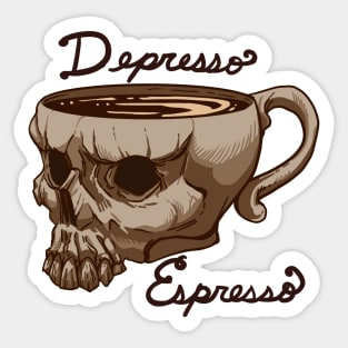 Depresso Espresso Sticker